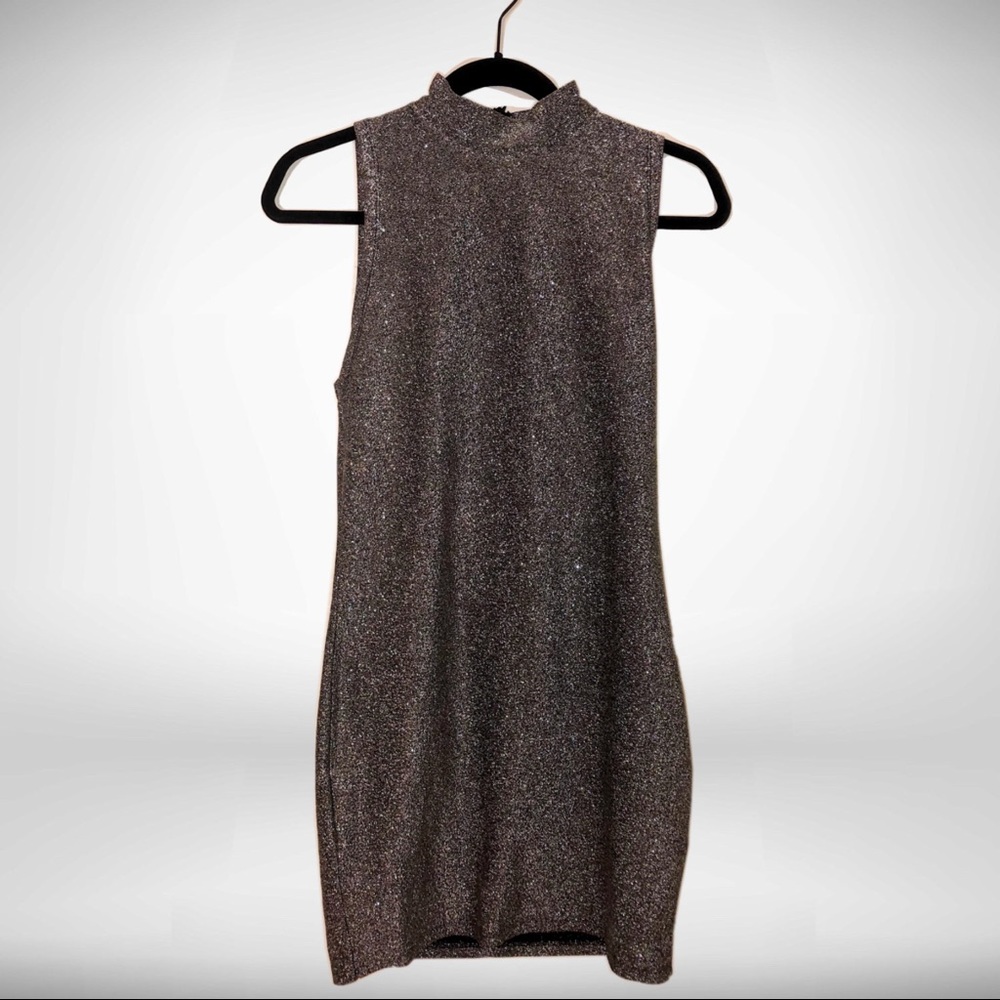 Zara sparkly mock neck dress